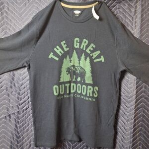 Old Navy The Great Outdoors Sweatshirt - Black and Green